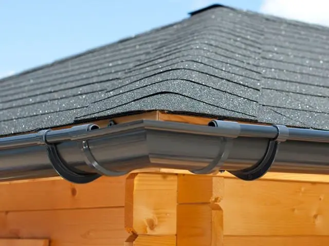 Beperkte Voorraad PVC Dakgoot Vierhoekig Dak E100 Antraciet 17.5 - 21 m