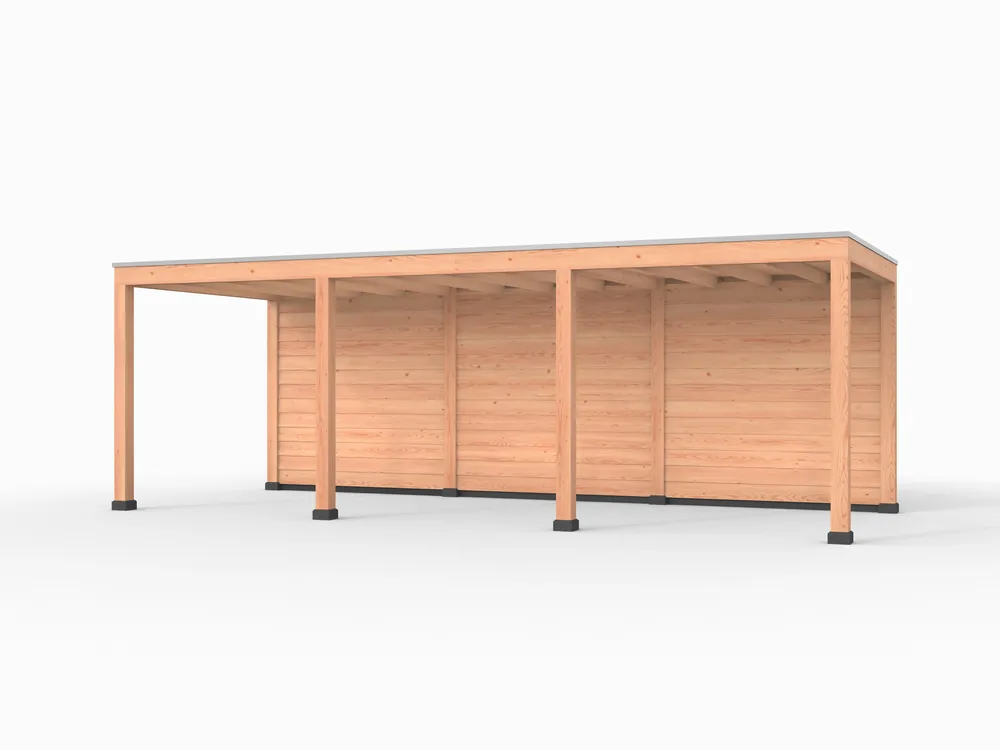 Douglas overkapping, 750 x 300, met achterwand, Westwood Elegant Goedkoop