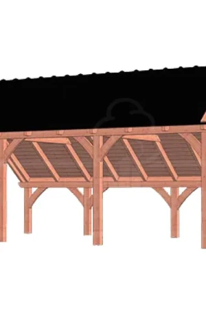 Trendhout Douglas Kapschuur De Hoeve XL 710 x 380 cm Betrouwbaar
