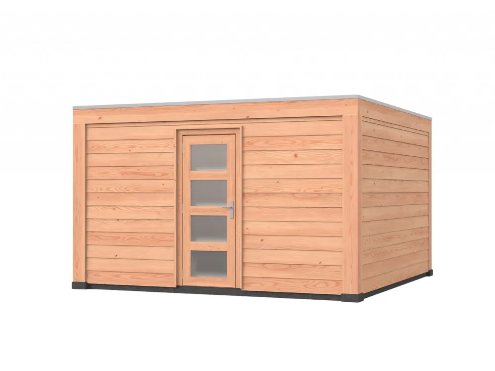 Seizoensaanbieding Douglas overkapping, 400 x 400, met schuur, Westwood Robuust