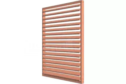 Aanbieding Louvre horizontaal draaibaar 1630x2200mm module B 52.0991