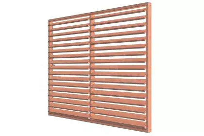 Beperkte Voorraad Louvre horizontaal draaibaar 2760x2200mm module C 52.0993