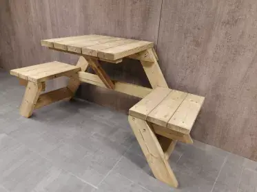 Balkon-muurbankje 160x79x58 cm 150855 Uitverkoop