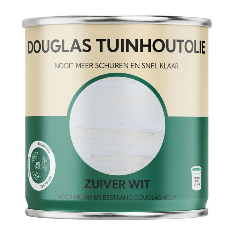 Gecertificeerd Hardhout Tuinhoutolie puur wit