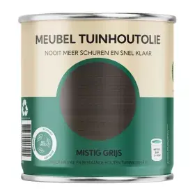 MEUBEL TUINHOUTOLIE MISTIG GRIJS 0,75 LTR Laatste Versie