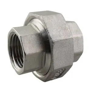 RVS koppeling driedelig 1/4" bi.dr. x. bi.dr. vlakke afdichting Direct Beschikbaar