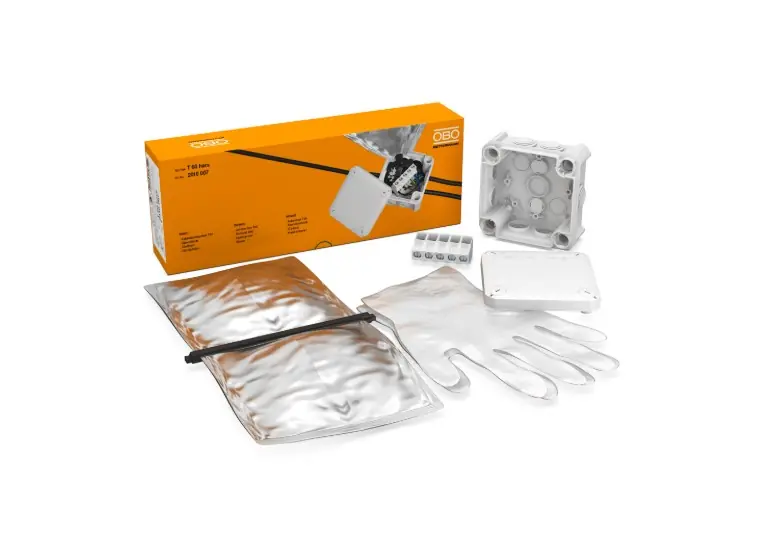 Gietmof -kabeldoos compleet inclusief giethars en klemmenstrook Speciale Aanbieding