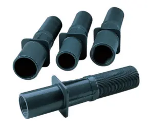 Gratis Retour 150 mm PVC wanddoorvoer 2" bu.dr. / Ø50 gladde binnenwand