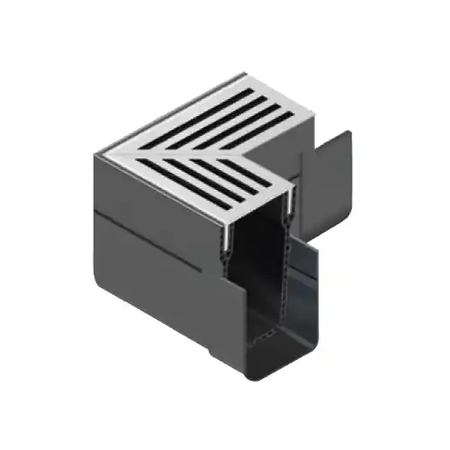 ACO slimline hoekstuk aluminium 15,9 x 6 x 10 cm Koopje