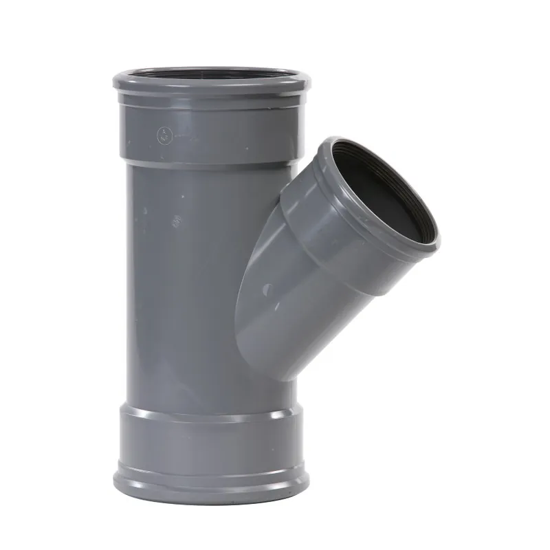 Op = Op PVC verloop T-stuk 45 graden 315 x 160 mm 3x manchet