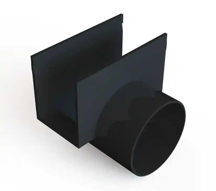 Hoge Kwaliteit ACO slimline zijuitloop uitloop 80 mm