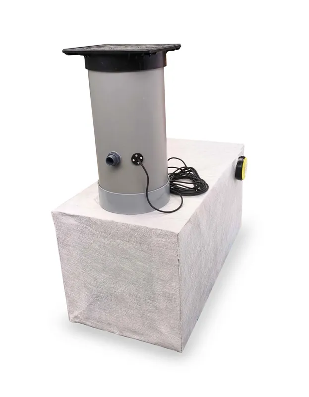 Drainage pompput 400 liter - installatiediepte op maat 90 - 120 cm RI.700.144 Hete Deal
