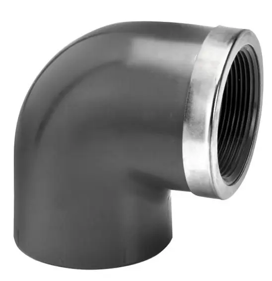 Weekendaanbieding PVC knie 90 graden met binnendraad en ring Ø 32 x 1‘‘ PN16