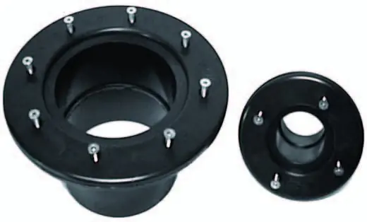 Wanddoorvoer met flens & verzinkte schroeven 25 mm Aanbieding