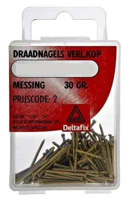 Draadnagel VERLOREN KOP MESSING 1.6*25 Direct Beschikbaar