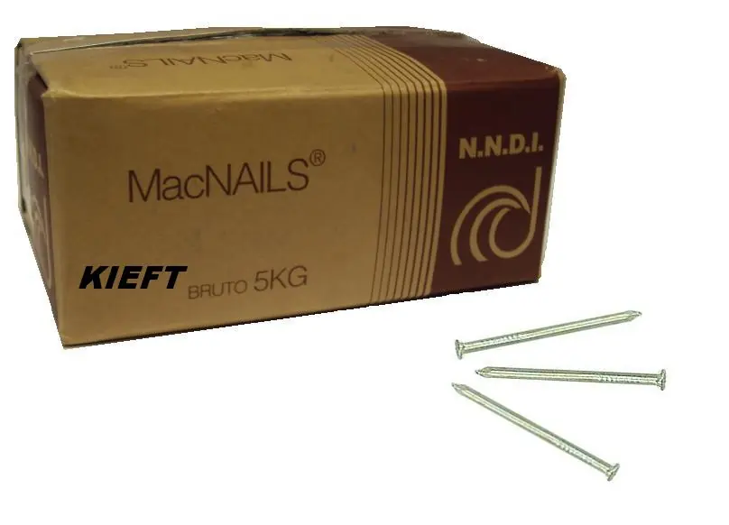 Draadnagels PLATKOP VERZINKT 5 KILO 2.0*40 Gecertificeerd