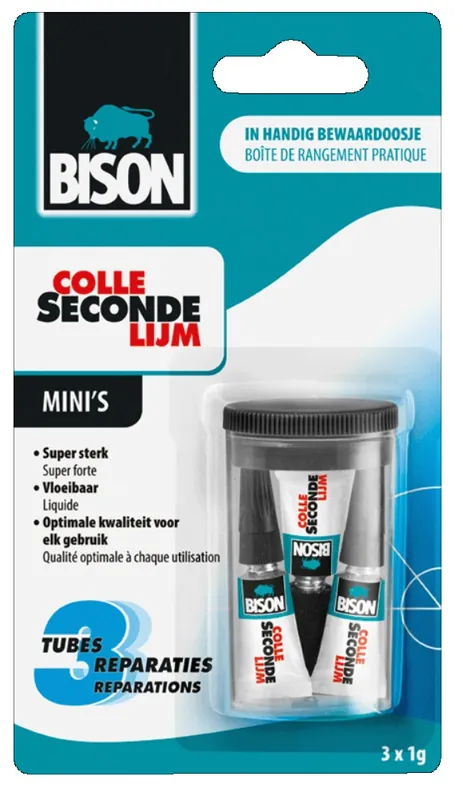 Secondelijm 3x1 GRAM SC-24G Gecertificeerd