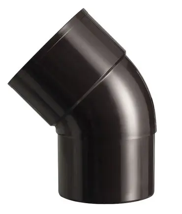 Nieuw Bocht PVC BRUIN 45 GRADEN 60