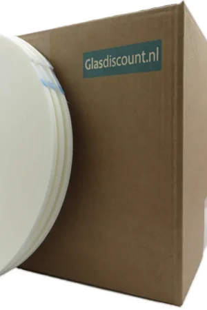 Glasband 9 x 3 mm - Doos met 20 schijven - Totaal 500 meter - Wit Dagaanbieding