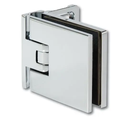 Milano Original glas/wand 90° éénzijdige wandmontage - RVS Superprijs