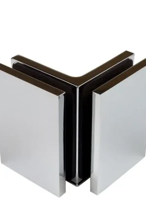 Veilige Betaling Glasklem Flamea glas/glas 90° - RVS
