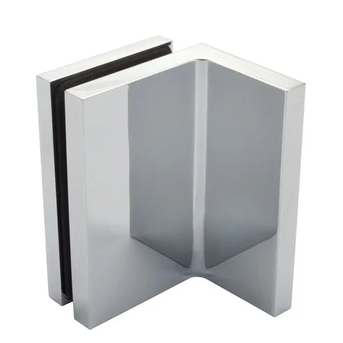 Populair Glasklem Flamea+ glas/wand 90° - RVS