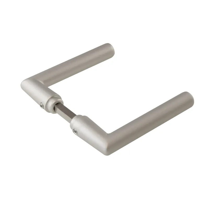 Deurkruk rond, haaks - Aluminium Nieuw