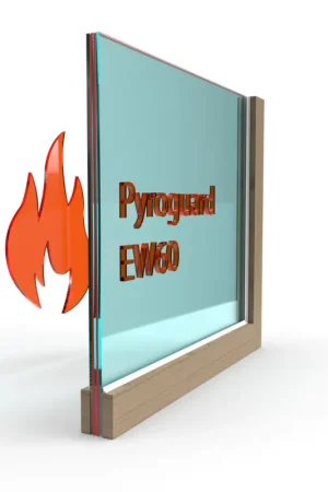 Beste Prijs Enkel glas Pyroguard EW60 (houten constructie)
