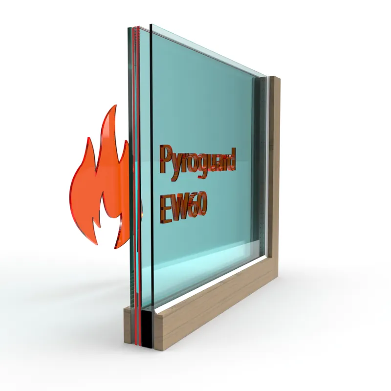 Shop Nu Dubbel glas Pyroguard EW60 (houten constructie)