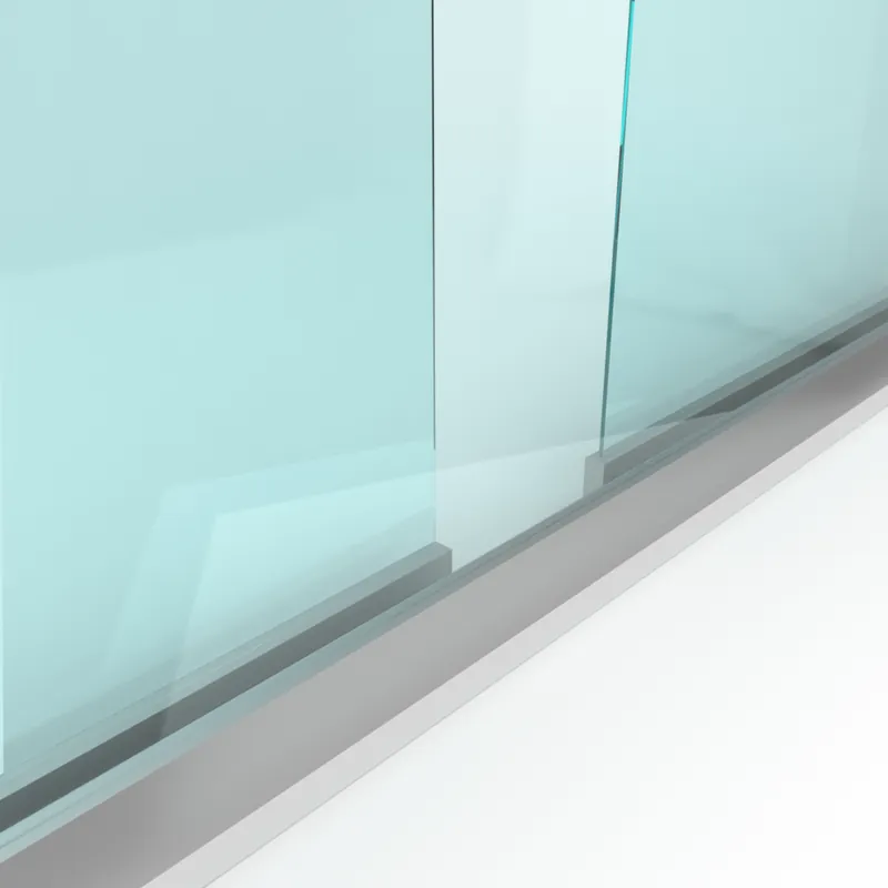 Schuifloket op maat - 3 panelen, 2 sporen - Gehard glas 6 mm Express Levering