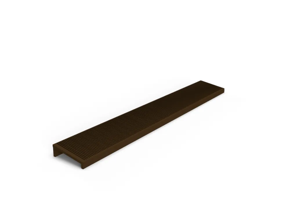 Op = Op Kunststof beglazingskegje - 23x5x1 mm - Bruin