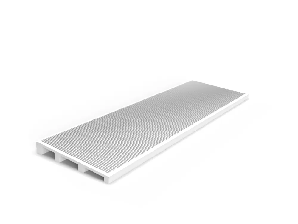 Kunststof beglazingskegje - 34x10x5 mm - Wit Gecertificeerd