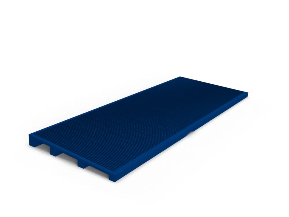 Hete Deal Kunststof beglazingskegje - 42x10x5 mm - Fel Blauw