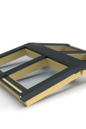Aanbieding Zelfbouw lichtstraat 4 vak zadeldak 1810x2100mm