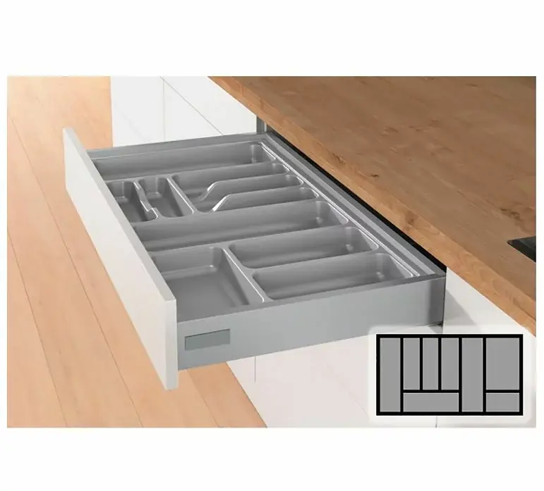 Bestekbak d 370-440mm – b 701-800mm zilverkleurig Veilige Betaling