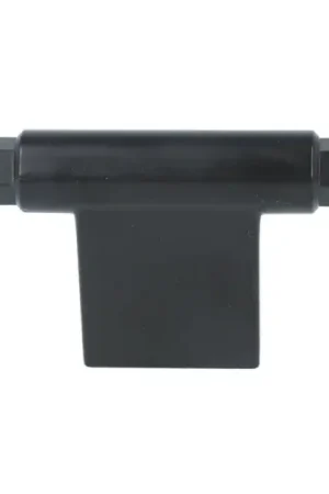 T-knop zamak mat zwart 78 mm Beperkt Aanbod