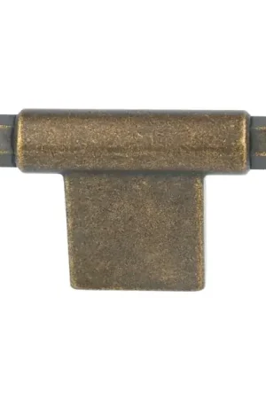 Bestseller T-knop zamak messing antiek 78 mm