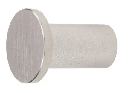 Direct Beschikbaar Kapstokhaak rvs Rond Plat 49 mm