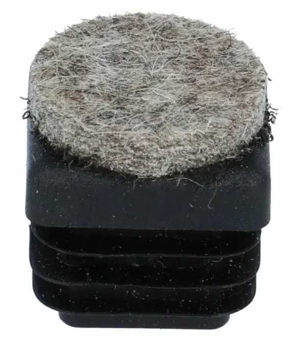Insteekdop vierkant 22X22 mm met Vilt Aanbieding