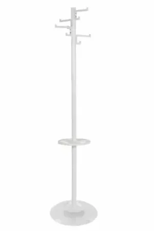 Staande kapstok Porcelain 4 dubbele haken wit Must-Have