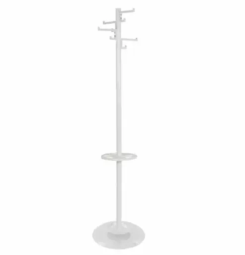 Staande kapstok Porcelain 4 dubbele haken wit Must-Have