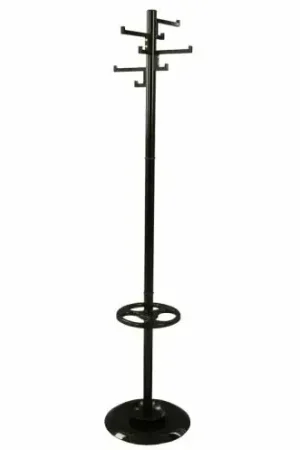 Koop Online Staande kapstok Porcelain 4 dubbele haken zwart