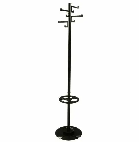 Koop Online Staande kapstok Porcelain 4 dubbele haken zwart