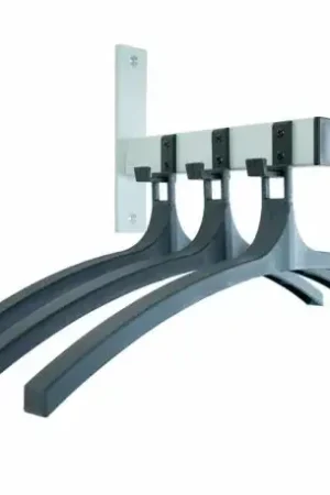 Betaalbaar Wandgarderobe met 3 nylon haken en hangers