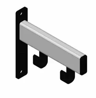 Pro-Line wandgarderobe 2 hangers Lage Kosten