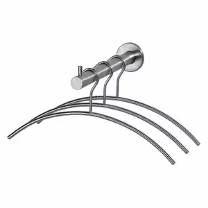 Aanbieding Intersteel garderobesteun met 3 kledinghangers rvs
