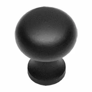 Intersteel knop smeedijzer paddenstoel zwart 30 mm Laatste Kans