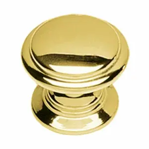 Intersteel knop afgerond messing gelakt 32 mm Koop Online