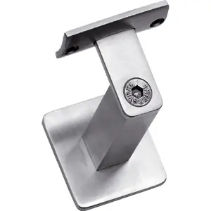 Nieuw Intersteel Leuninghouder zwaar vierkant vlak rvs