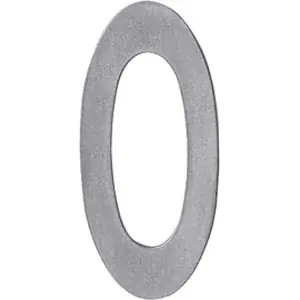 Uitverkoop Intersteel huiscijfer nr. 0 150mm rvs